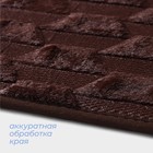 Коврик для ванной и туалета SAVANNA «Стоун», 40×60 см, коричневый - Фото 4