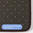 Коврик для ванной SAVANNA «Стоун», 40×60 см, цвет коричневый - фото 7850173
