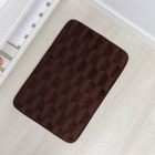 Коврик для ванной SAVANNA «Стоун», 40×60 см, цвет коричневый - фото 7850174