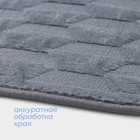 Коврик для ванной и туалета SAVANNA «Стоун», 40×60 см, серый - Фото 4