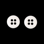 Пуговица 4 прокола, d = 9 мм, 25 шт, цвет белый - фото 26755358