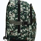 Рюкзак туристический на молнии, с увеличением, 6 наружных карманов, цвет зелёный - фото 7850432
