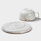 УЦЕНКА Чайная пара фарфоровая Magistro «Церера», 2 предмета: чашка 250 мл, блюдце d=16.5 см, цвет белый - Фото 4