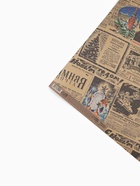 Бумага упаковочная новогодняя крафт бурый «Газета советская», 70×100 см - Фото 4