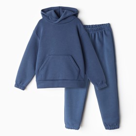 Комплект для мальчика (толстовка, брюки), НАЧЁС, цвет тёмно-синий, рост 92 см