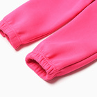 Комплект для девочки (толстовка, брюки), НАЧЁС, цвет малиновый, рост 122 см - Фото 6