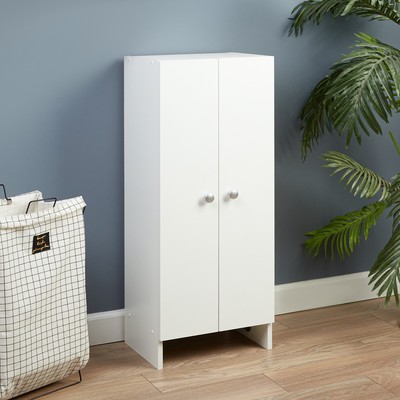 Шкаф - пенал для ванной комнаты №6, 400×300×1000 мм, цвет белый