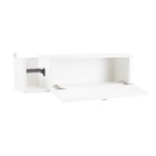 Шкаф-Пенал для ванной комнаты белый с бумагодержателем, 21 х 20 х 70 см - Фото 3
