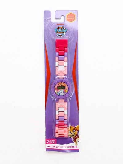 УЦЕНКА Часы наручные электронные, с ремешком-конструктором, «Скай и Эверест» Щенячий патруль