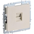 Розетка компьютерная СП RJ45 кат.5E BRITE РК10-БрКр беж. IEK BR-K10-1-K10 10164577 - фото 714087