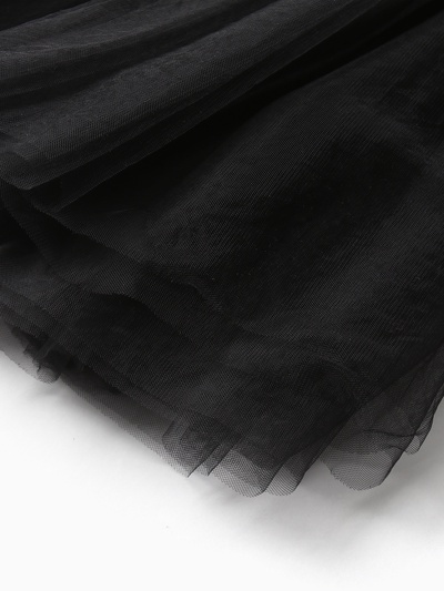 Платье нарядное для девочки MINAKU: PartyDress, чёрное, рост 92-98 см