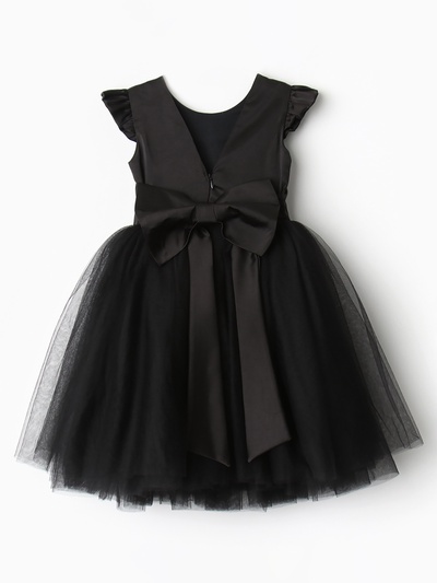 Платье нарядное для девочки MINAKU: PartyDress, чёрное, рост 92-98 см