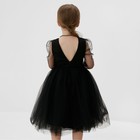 Платье нарядное детское MINAKU: PartyDress, цвет чёрный, рост 104 см - Фото 4