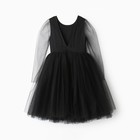 Платье нарядное детское MINAKU: PartyDress, цвет чёрный, рост 104 см - Фото 6