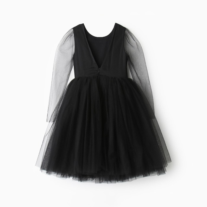 Платье нарядное детское MINAKU: PartyDress, цвет чёрный, рост 104 см - фото 1926883849