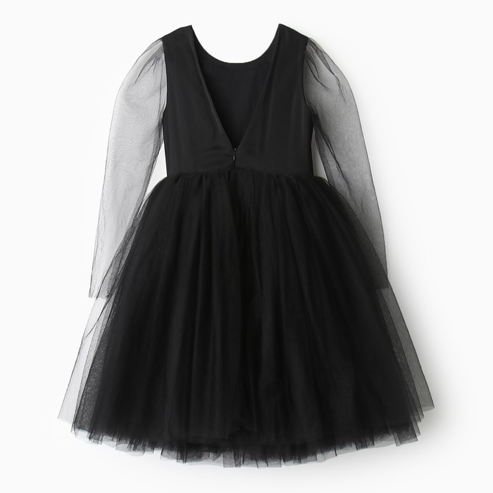 Платье нарядное детское MINAKU: PartyDress, цвет чёрный, рост 104 см - фото 1926883853