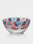 Салатник новогодний «Снегири на рябине», 900 мл, стекло, синий, красный - Фото 2