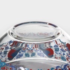 Салатник новогодний «Снегири на рябине», 900 мл, стекло, синий, красный - Фото 4