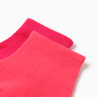 Носки детские Хлопок (2 пары), цвет коралловые/фуксия, р-р 10-12 - Фото 3