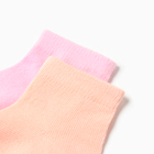 Носки детские Хлопок (2 пары), цвет розовый/ персиковый, р-р 10-12 - Фото 3