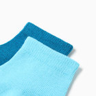 Носки детские Хлопок (2 пары), цвет тёмно-бирюзовый/бирюзовые, р-р 10-12 - Фото 3