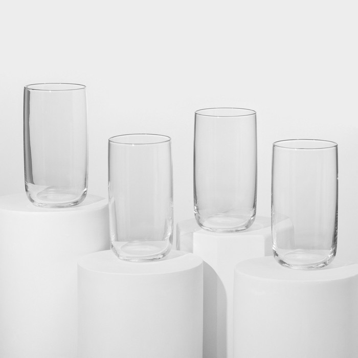 Набор стеклянных стаканов Iconic, 540 мл, 4 шт - Фото 1