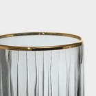 Набор стеклянных стаканов Elysia, 445 мл, 4 шт, с золотой каймой - Фото 3