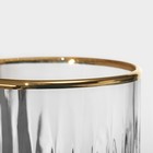 Набор стеклянных стаканов Elysia, 210 мл, 4 шт, с золотой каймой - Фото 3