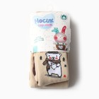 Колготки детские новогодние махровые, цвет молочный, рост 92-98 см 9784197