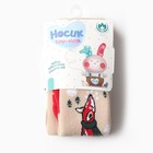 Колготки детские новогодние махровые, цвет бежевый, рост 110-116 см - Фото 4