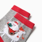 Новый год. Носки махровые детские, цвет серый, размер 14-16 (комплект 2 шт) - фото 23256186