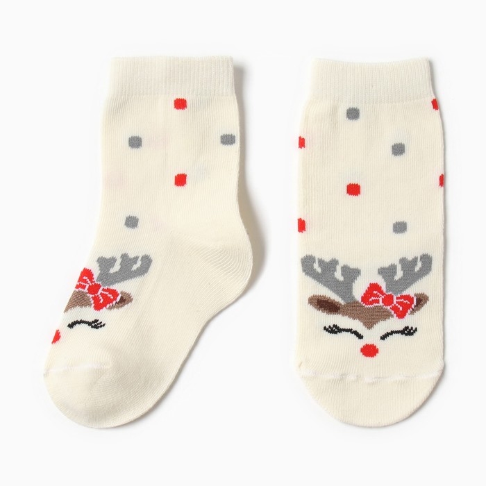 

Носки детские, цвет бежевый, размер 18-20