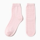 Носки женские шерстяные, цвет розовый, размер 23-25 - фото 8349189