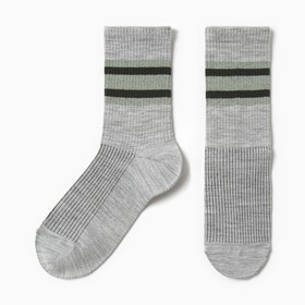 Носки мужские шерсятные А.4С49, цвет т.серый, р-р 25-27