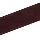 Ошейник кожаный двухслойный на замше, 2,5 см, ОШ 29-39, коричневый - Фото 6