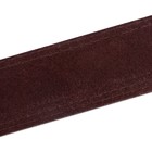 Ошейник кожаный двухслойный на замше, 3,5 см, ОШ 41-51 см, коричневый - Фото 6