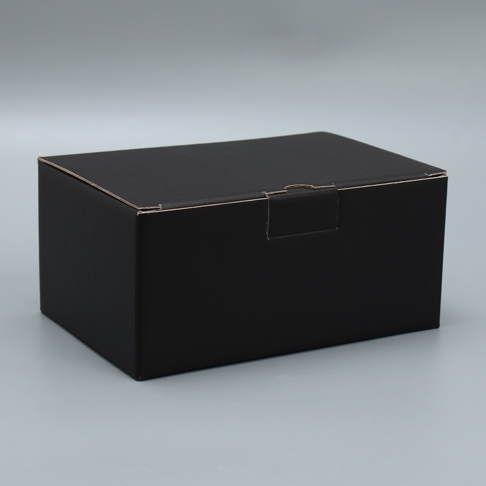 Коробка‒пенал, упаковка подарочная, «Черный», 22 х 15 х 10 см