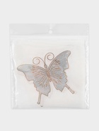 Термоаппликация «Бабочка», с пайетками, 9×10.5 см, цвет серебряный  (артикул 9873483)  большой выбор товаров оптом и в розницу по низким ценам с доставкой