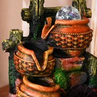 Фонтан "Кувшины с плетением у мельницы" 17х14х26 см (с подсветкой) 9907286