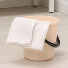 Салфетка - тряпка хозяйственная Доляна, 80×100 см, плотность 180 г/м², строчка 2.5 мм, с оверлоком, белая - Фото 3