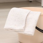 Салфетка - тряпка хозяйственная Доляна, 80×100 см, плотность 180 г/м², строчка 2.5 мм, с оверлоком, белая - Фото 4