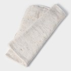 Салфетка - тряпка хозяйственная Доляна, 80×100 см, плотность 180 г/м, строчка 2,5 мм, с оверлоком, белая - фото 8554637