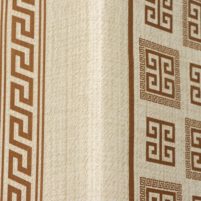 Клеёнка на стол на нетканой основе Доляна «Афины», ширина 140 см, рулон 20 м, цвет коричневый
