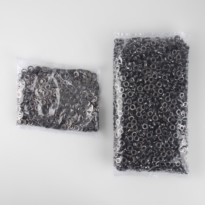Люверс, d = 6 мм, цвет чёрный никель