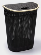 Набор для ванной комнаты 7 предметов, корзина 4 шт., корзина для белья, ведро для мусора, ёрш, коричневый - Фото 2