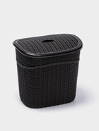 Набор для ванной комнаты 7 предметов, корзина 4 шт., корзина для белья, ведро для мусора, ёрш, коричневый - Фото 5