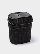 Набор для ванной комнаты 7 предметов, корзина 4 шт., корзина для белья, ведро для мусора, ёрш, коричневый - Фото 9