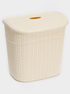 Набор для ванной комнаты 7 предметов, корзина 4 шт., корзина для белья, ведро для мусора, ёрш, бежевый - Фото 2