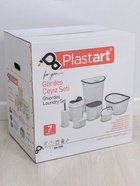 Набор для ванной комнаты 7 предметов, корзина 4 шт., корзина для белья, ведро для мусора, ёрш, бежевый - Фото 11