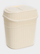 Набор для ванной комнаты 7 предметов, корзина 4 шт., корзина для белья, ведро для мусора, ёрш, бежевый - Фото 3